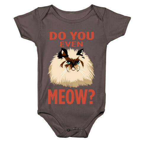 Do You Even Meow? Bro? (dark) Baby One-Piece