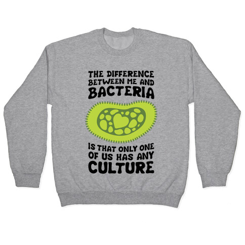 The Difference Between Me And Bacteria Pullover