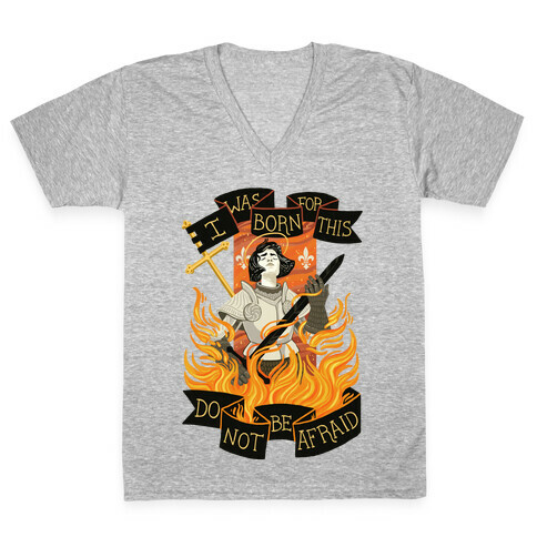 Saint Joan Of Arc V-Neck Tee Shirt