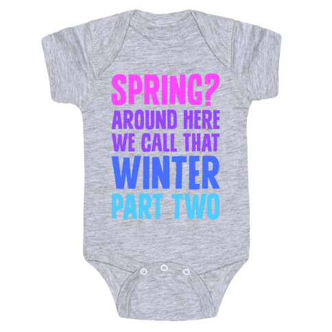 Winter Part Two Baby One-Piece