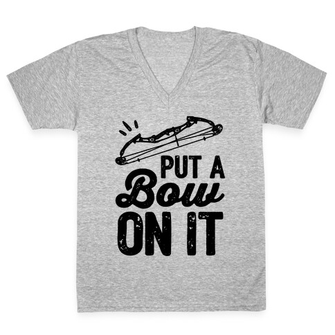 Put A Bow On It V-Neck Tee Shirt