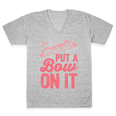 Put A Bow On It V-Neck Tee Shirt