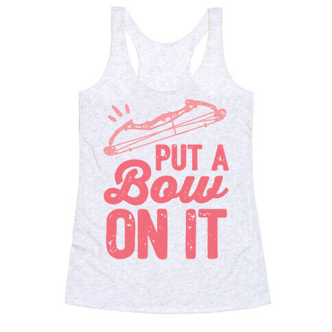Put A Bow On It Racerback Tank Top
