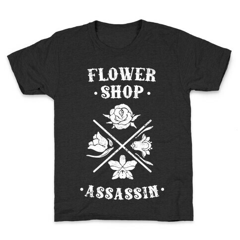 Flower Shop Assassin (Vintage) Kids T-Shirt