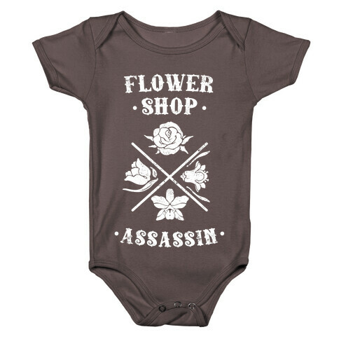 Flower Shop Assassin (Vintage) Baby One-Piece