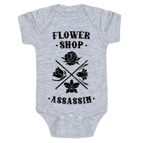 Flower Shop Assassin (Vintage) Baby One-Piece