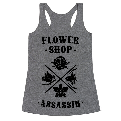 Flower Shop Assassin Racerback Tank Top