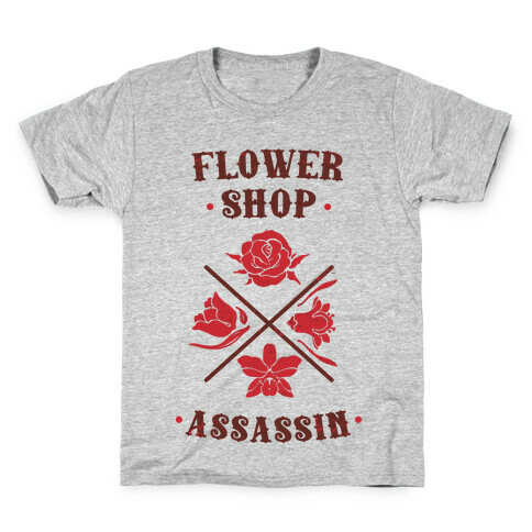Flower Shop Assassin Kids T-Shirt