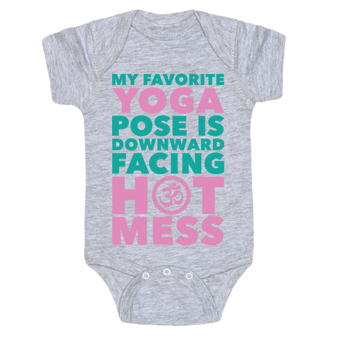 Downward Facing Hot Mess Baby One-Piece