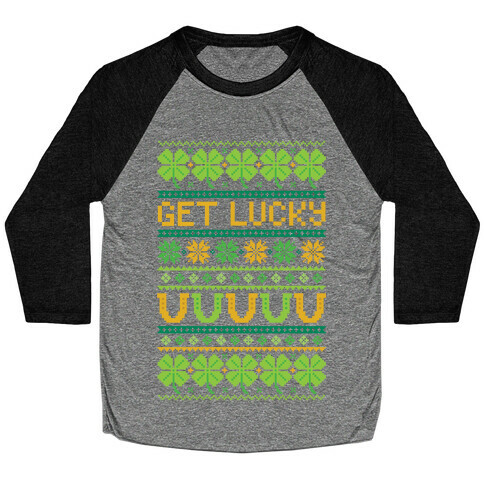 St. Patrick's Day Ugly Sweater Baseball Tee