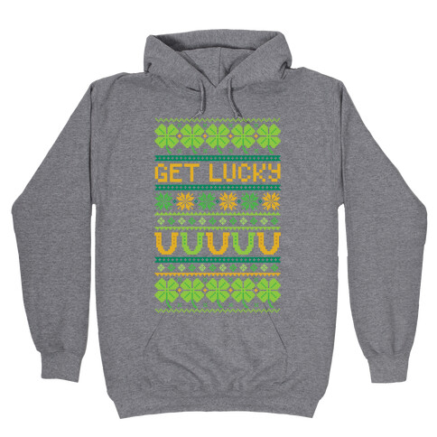 St. Patrick's Day Ugly Sweater Hooded Sweatshirt