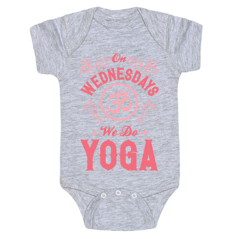 On Wednesday We Do Yoga Baby One-Piece