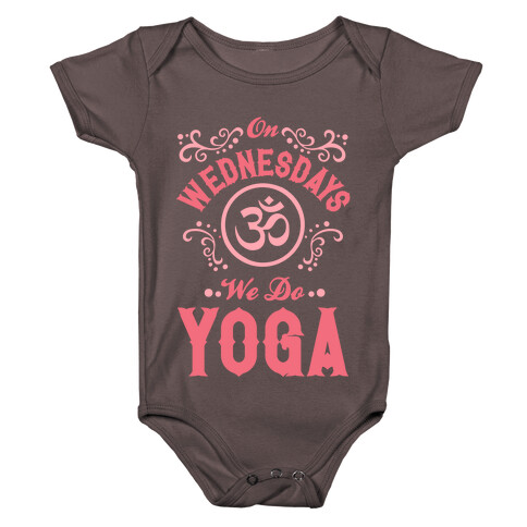 On Wednesday We Do Yoga Baby One-Piece