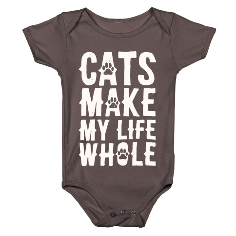 Cats Make My Life Whole Baby One-Piece