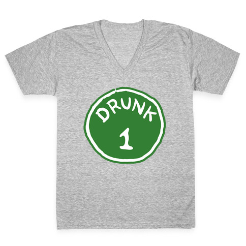 Drunk 1 V-Neck Tee Shirt