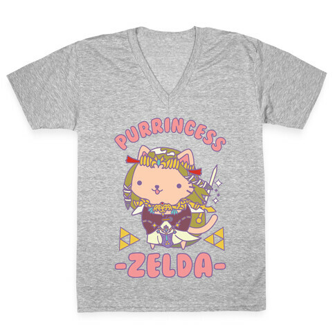 Purrincess Zelda V-Neck Tee Shirt