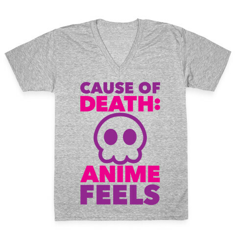 Cause Of Death: Anime Feels V-Neck Tee Shirt