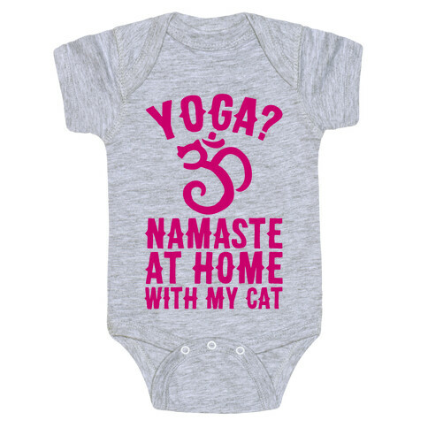 Namaste At Home With My Cat Baby One-Piece