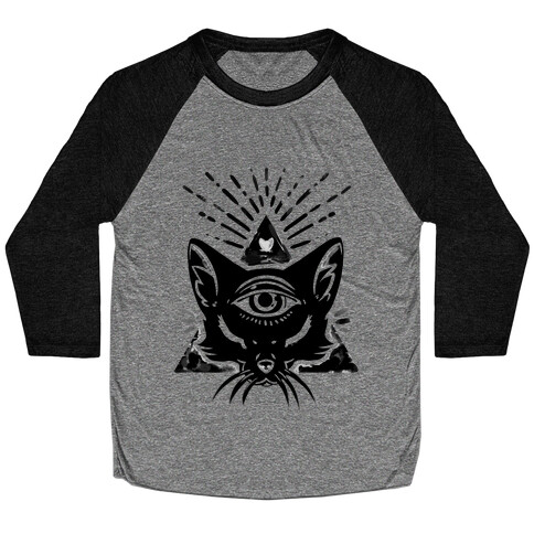 Purrlluminati Baseball Tee