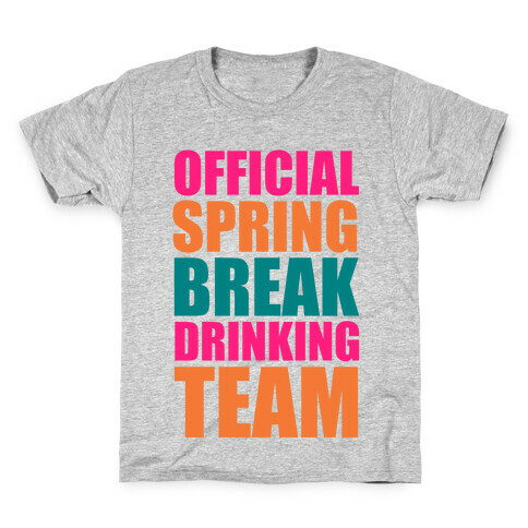 Official Spring Break Drinking Team Kids T-Shirt
