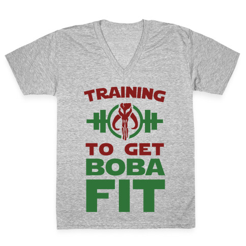 Training to Get Boba Fit V-Neck Tee Shirt