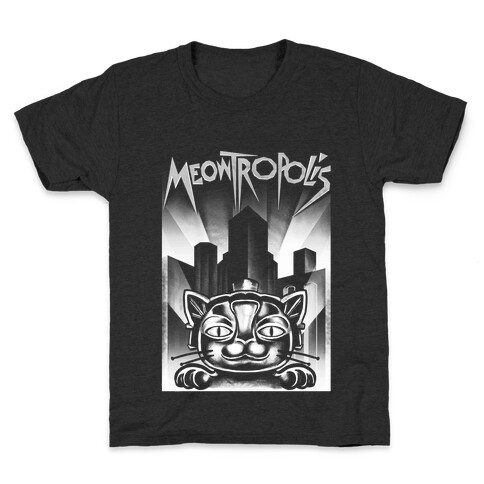 Meowtropolis (Metropolis Parody) Kids T-Shirt