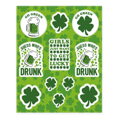 Saint Patrick's Day  Stickers and Decal Sheet