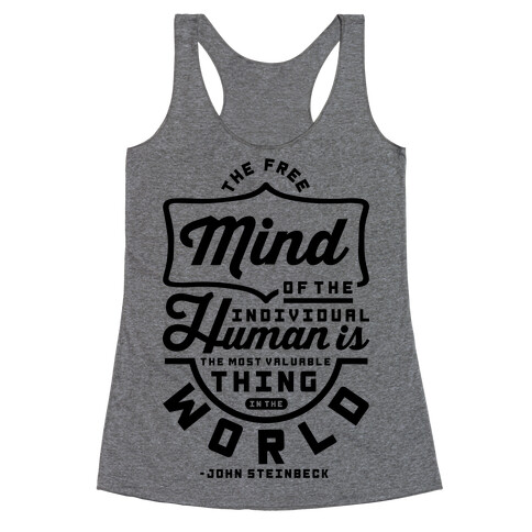 The Most Valuable Thing In The World Racerback Tank Top