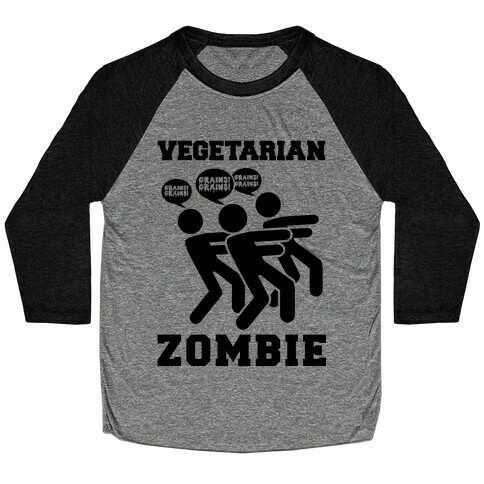 Vegetarian Zombie Baseball Tee