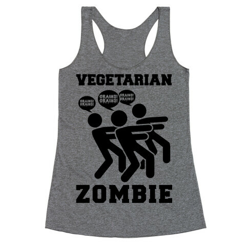 Vegetarian Zombie Racerback Tank Top