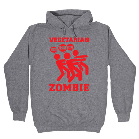 Vegetarian Zombie Hooded Sweatshirt