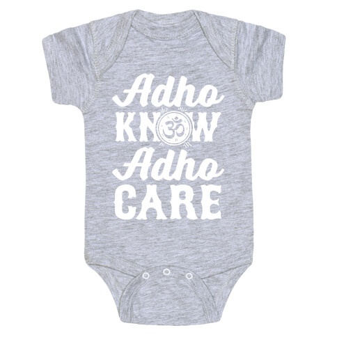 Adho Know Adho Care Baby One-Piece