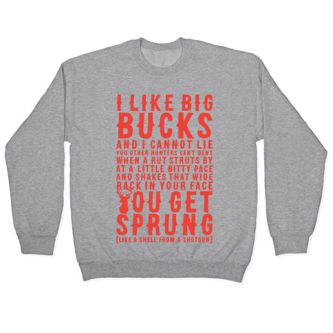 I Like Big Bucks And I Cannot Lie Pullover