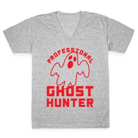 Professional Ghost Hunter V-Neck Tee Shirt