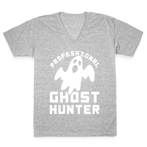 Professional Ghost Hunter V-Neck Tee Shirt