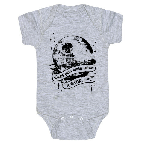 When You Wish Upon A Death Star Baby One-Piece
