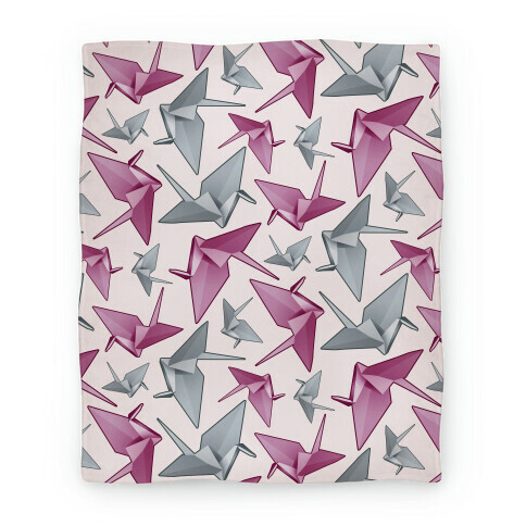 Origami Paper Crane Blanket