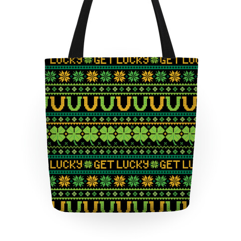 St. Patrick's Day Ugly Sweater Pattern Tote