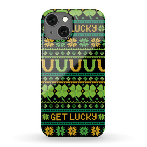 St. Patrick's Day Ugly Sweater Pattern Phone Case