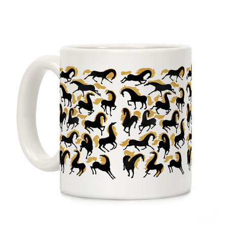 Fiery Wild Horses Coffee Mug