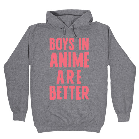 Boys In Anime Are Better Hooded Sweatshirt