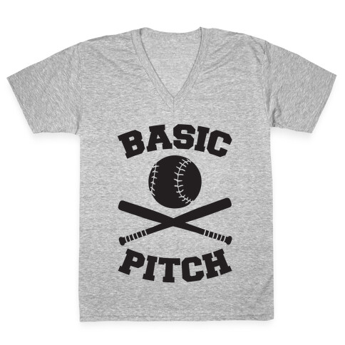 Basic Pitch V-Neck Tee Shirt