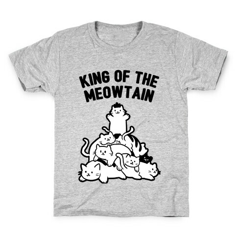 King of the Meowtain Kids T-Shirt