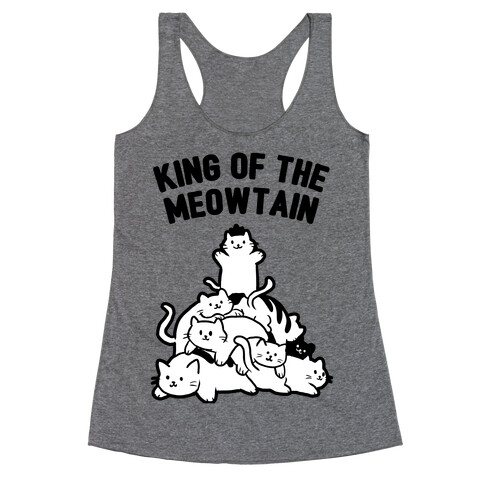 King of the Meowtain Racerback Tank Top