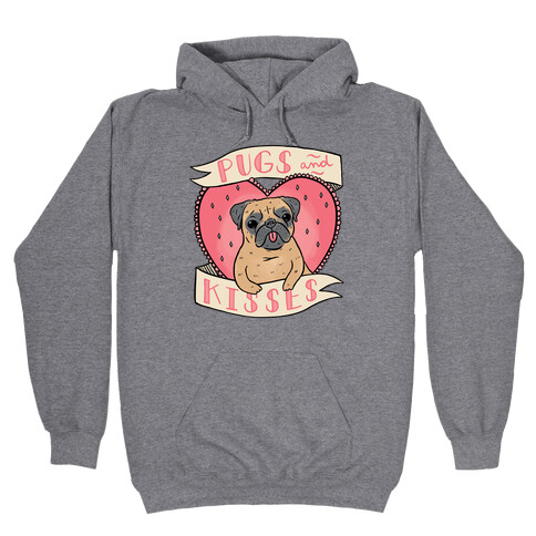 Pugs And Kisses Hooded Sweatshirt