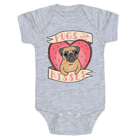Pugs And Kisses Baby One-Piece