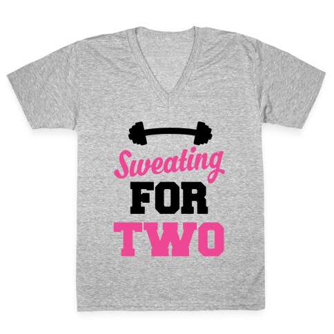 Sweating For Two V-Neck Tee Shirt