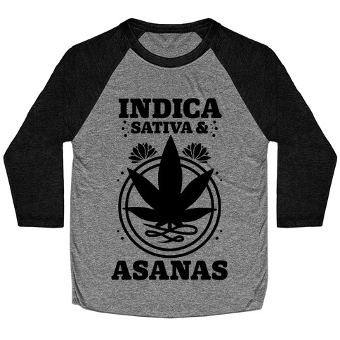 Indica, Sativa, & Asanas Baseball Tee