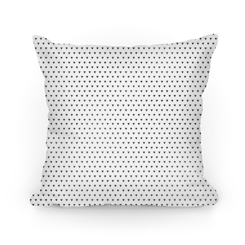 Black Triangle Pattern Pillow