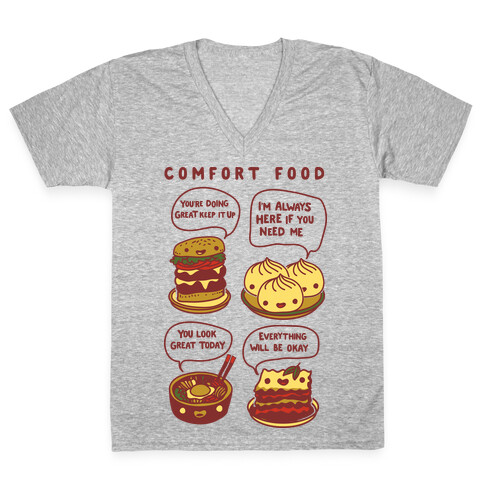 Comfort Food V-Neck Tee Shirt